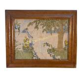 Romantic Garden Scene Needlework