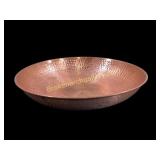 Hammered Copper Low Bowl