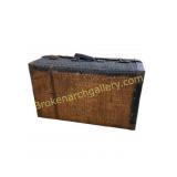 Vintage Woven Wicker Suitcase