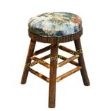 Rustic Hickory Log Barstool