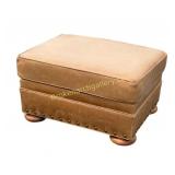 Tan Leather Ottoman