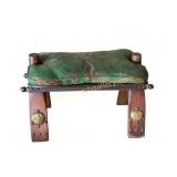 Mid Century Camel Saddle Footstool