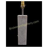 Tall White  Marble Table Lamp