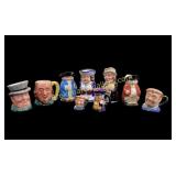 Miniature English Toby Jugs