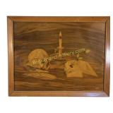 Vanitas Still Life Marquetry Wall Art