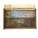 Letterpress Metal Types and Printing Blocks