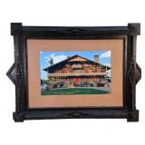 Sagamore Lake Retreat Photo in Tramp Art Frame