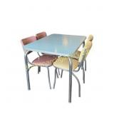 Retro Formica and Chrome Dinette Set