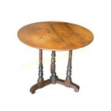 Round Wooden Pedestal Table