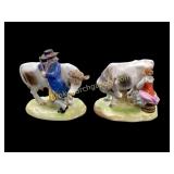 Pair Dresden Porcelain Figures