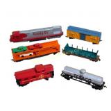 Six HO Scale Model Trains