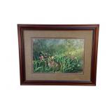 Framed Rabbit Watercolor, John Yeackle