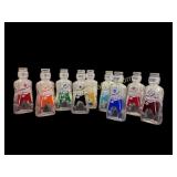 Set of 9 Galaxy Syrup Bottles
