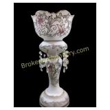 Tall Satin Glass Luster