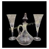 Decanter and Waterford Stems