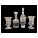 Glass Decanters, Vases