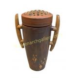 Lidded Ceramic Jar with Handles