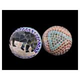 Four Mosaic Garden Spheres