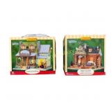 Two Lemax Lighted Building Collectables