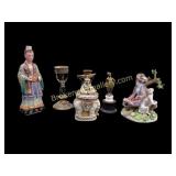 Group Mixed Porcelain and Decorative Figurines