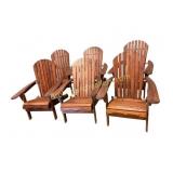 6 Folding Adirondack Folding Chairs