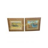 Pair of Framed Van Gogh Reproduction Prints