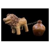Pottery Lion, Little Brown Jug