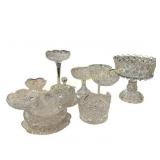 Assorted Cut Crystal & Glass Serving Pieces