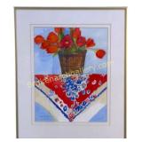 Red Tulip Watercolor, Nancy Currie Moore