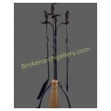 Hand Forged Fireplace Tool Set