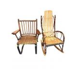Hickory Spring Chair & Bentwood Rocker
