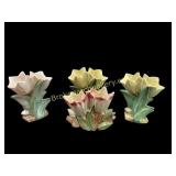 Five McCoy Pottery Vases