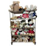 Large Collection of Teddy Bears & Plush Animals