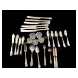 Group Silver Plate TableWare, Salt Dips