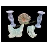 Five Pieces Art Pottery