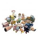 Vintage Dolls & Toy Baby Carriages Lot