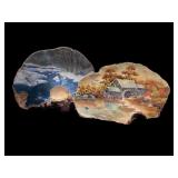 Two Painted Mushroom Fungus