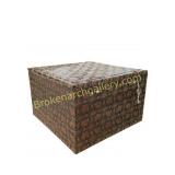 Asian Brocade Hat Box