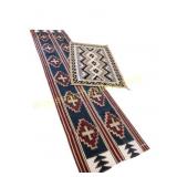 Pair of Southwestern Geometric Woven Rugs
