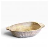 Hand-Carved Wooden Dough Bowl With Handles