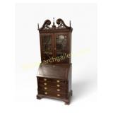 Mahogany Secretary Desk with Bookcase