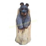 Chainsaw Carving of Playful Bear