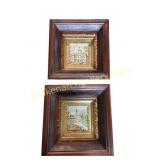Pair of Framed London Architectural Deep Frames