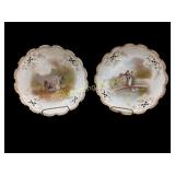 Two French Limoge Cabinet Plates