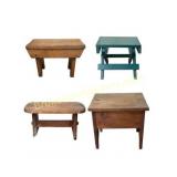 Lot of Four Footstools