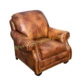 Hancock and Moore Cognac Leather Armchair