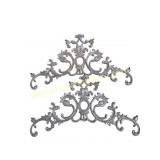 Pair of Ornate Cast Iron Architectural Ornaments