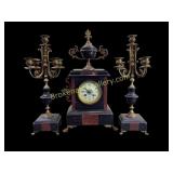 French Napoleon Garniture Set