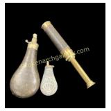Powder Flasks, Spy Glass