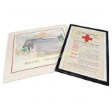 Railroad & Red Cross Poster Pair